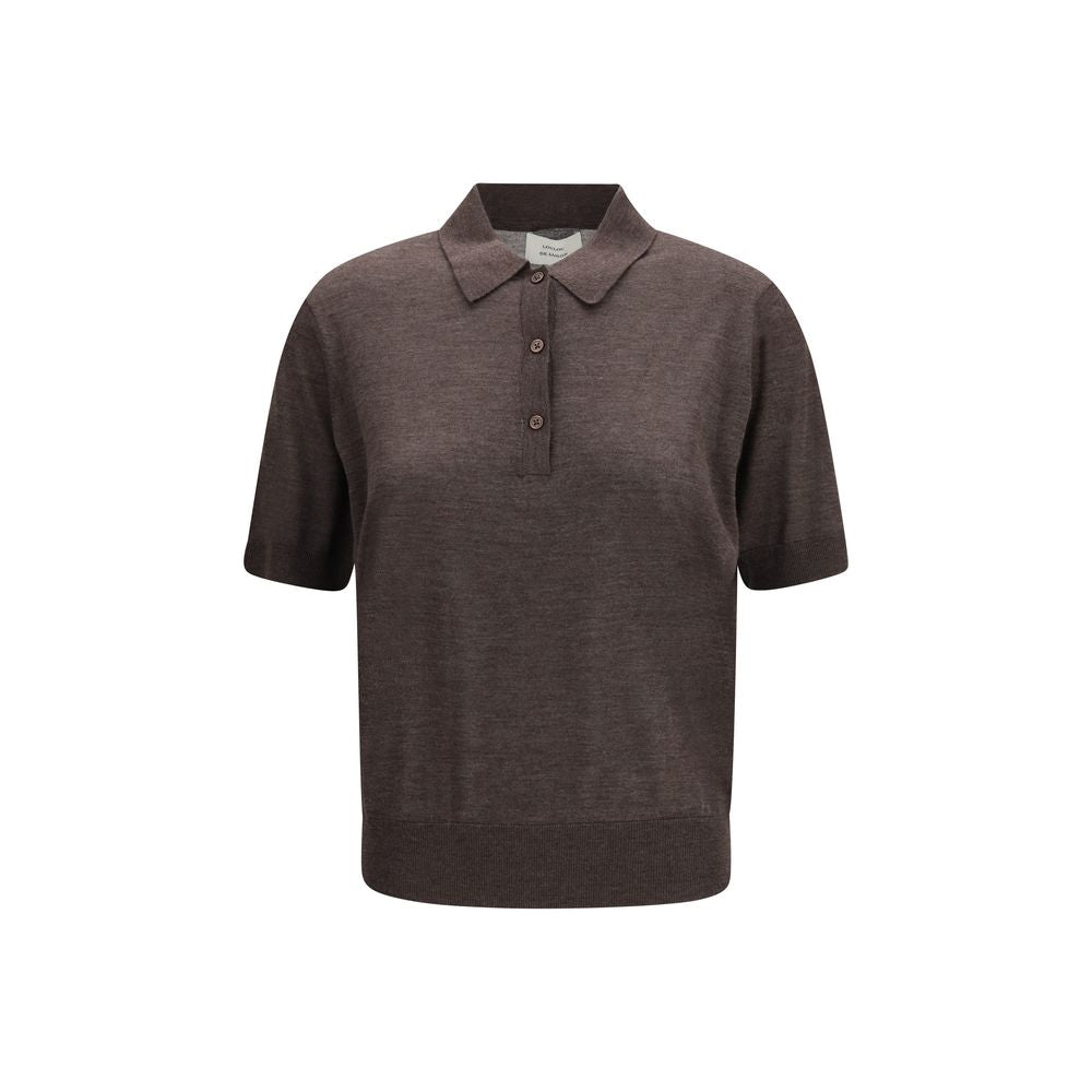 Brown Cashmere Polo Shirt - ventzia