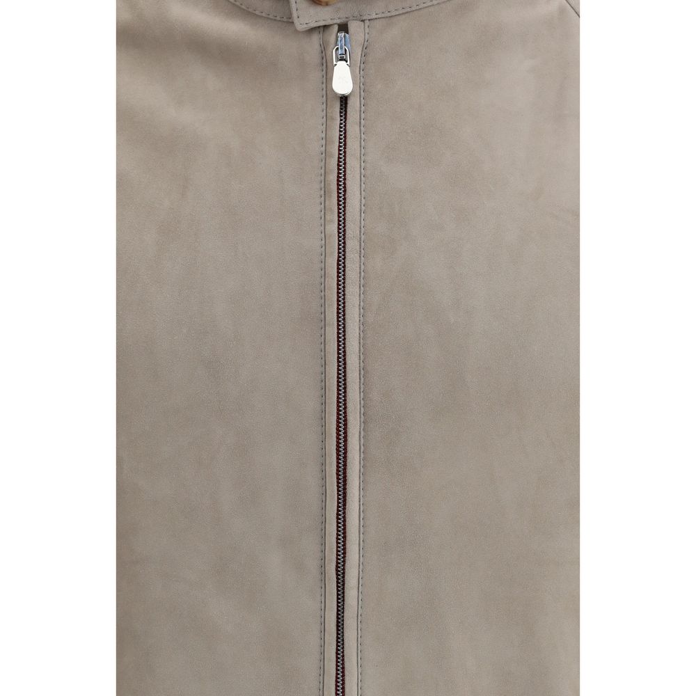 Bicolor Leather Jacket - ventzia