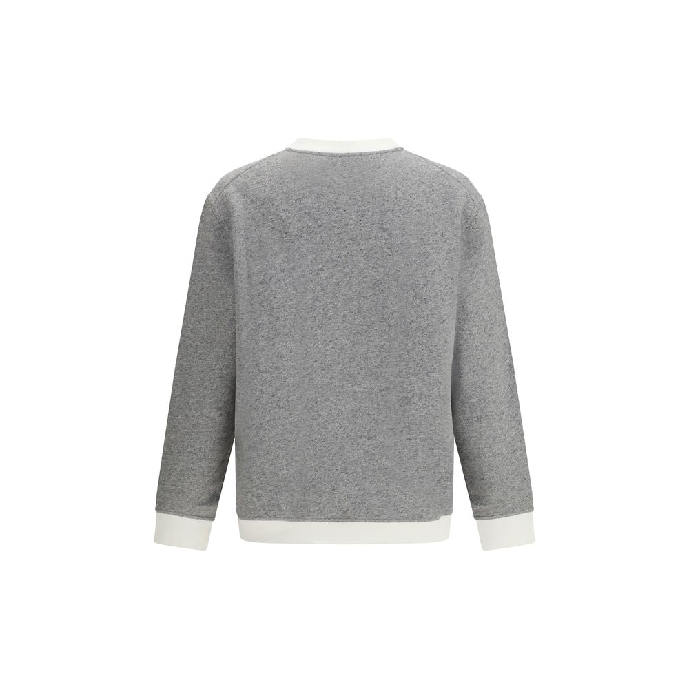Gray Cotton Sweatshirt - ventzia