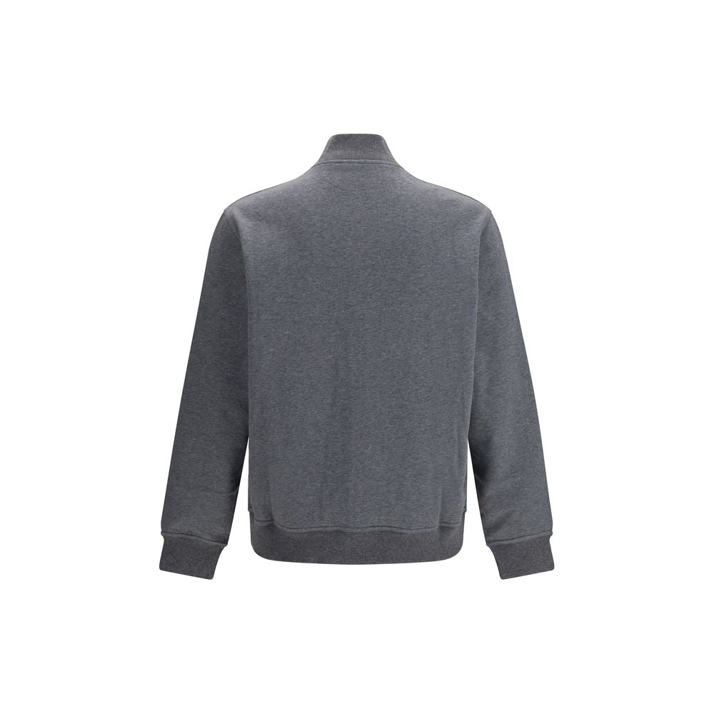 Gray Cotton Sweatshirt - ventzia