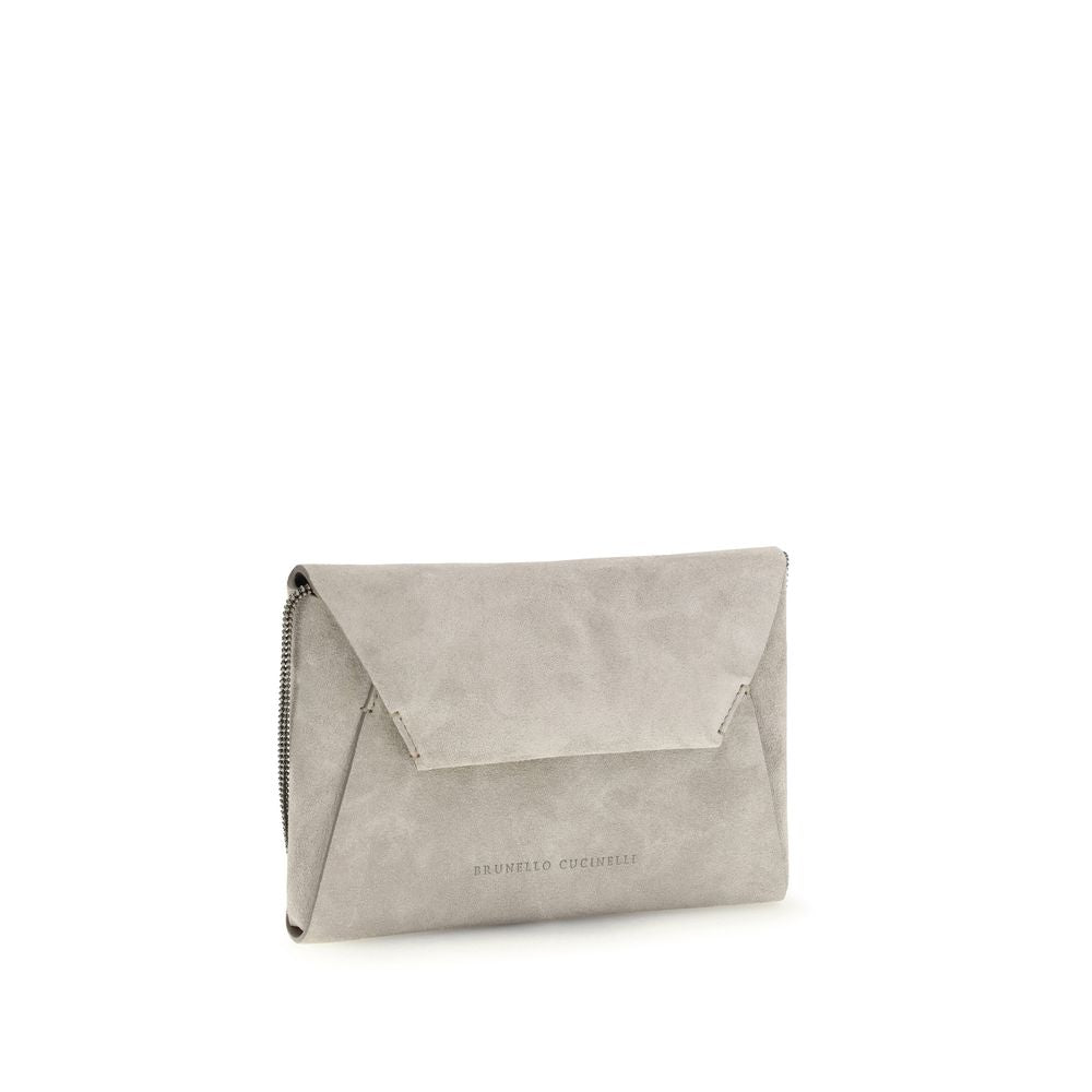 Gray Calf Leather Bos Taurus Shoulder Bag - ventzia