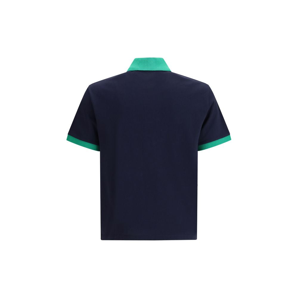 Blue Cotton Polo Shirt - ventzia