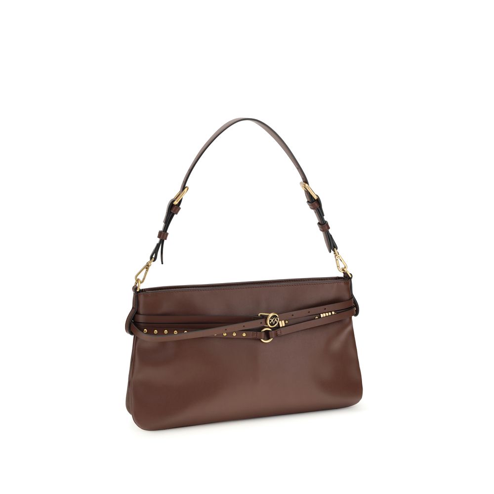 Brown Calf Leather Bos Taurus Shoulder Bag - ventzia