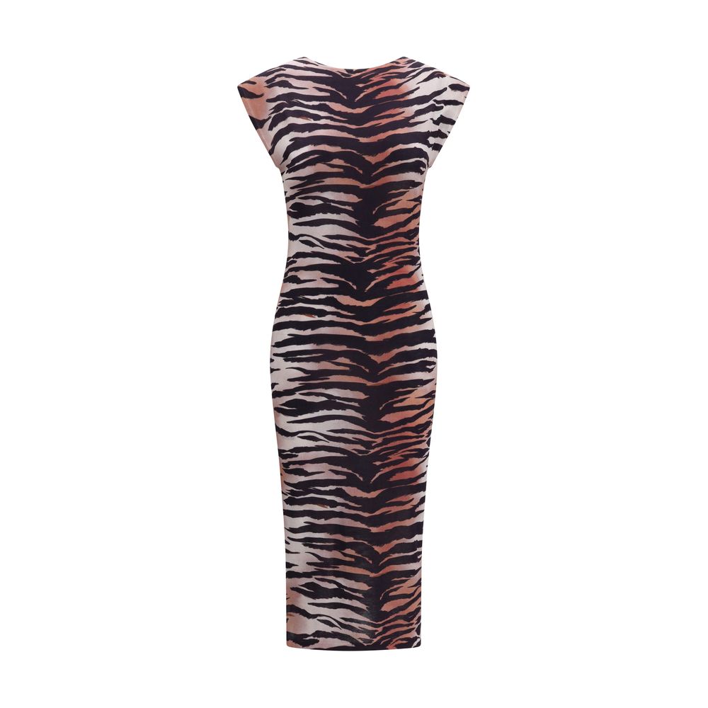 Multicolor Cotton Casual Dress - ventzia