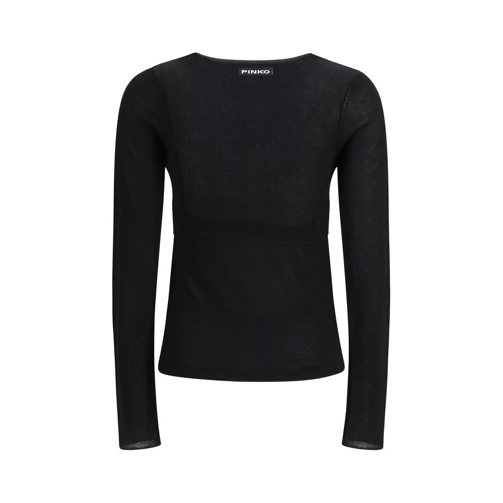 Black Viscose Sweatshirt - ventzia