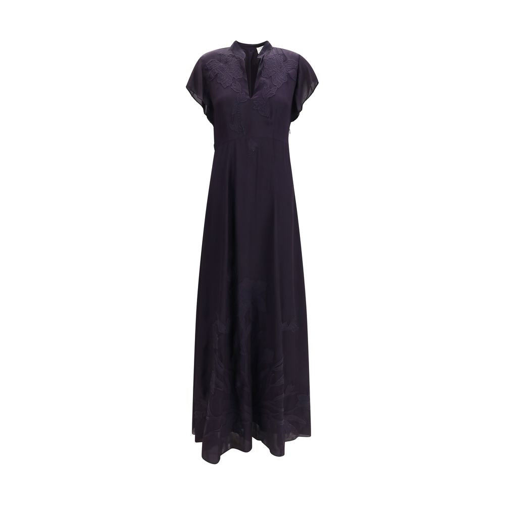 Black Viscose Casual Dress - ventzia