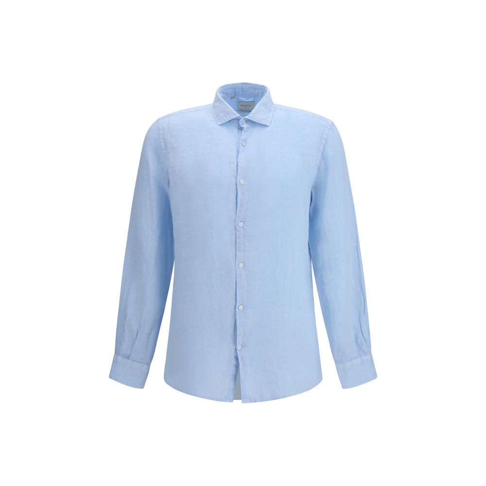 Blue Linen Shirt - ventzia