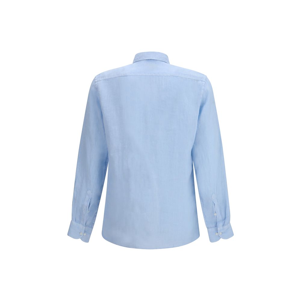 Blue Linen Shirt - ventzia