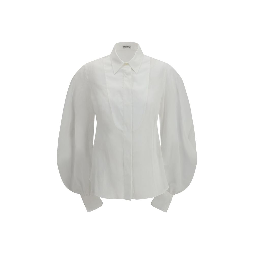 White Cotton Blouse - ventzia