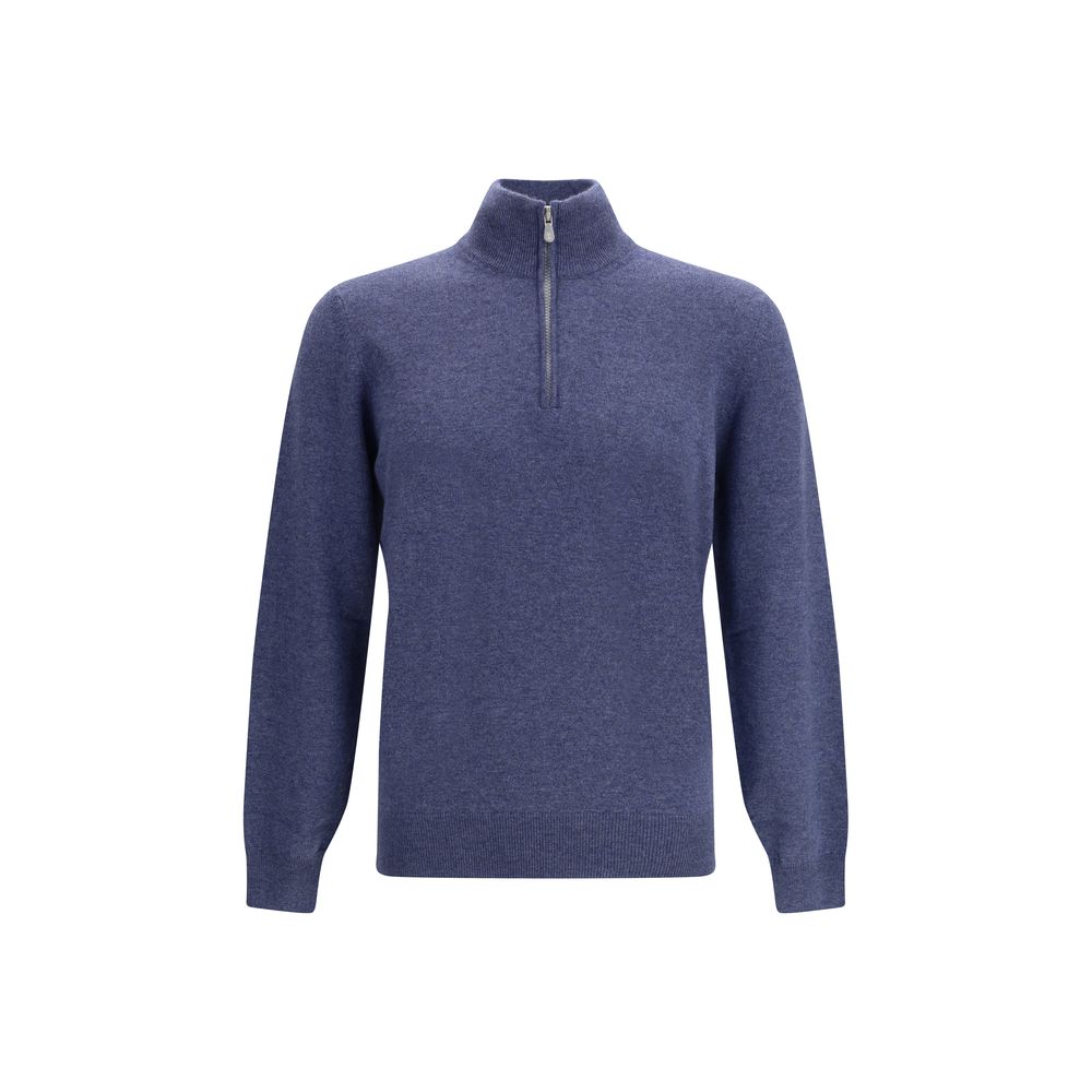 Blue Cashmere Sweater - ventzia