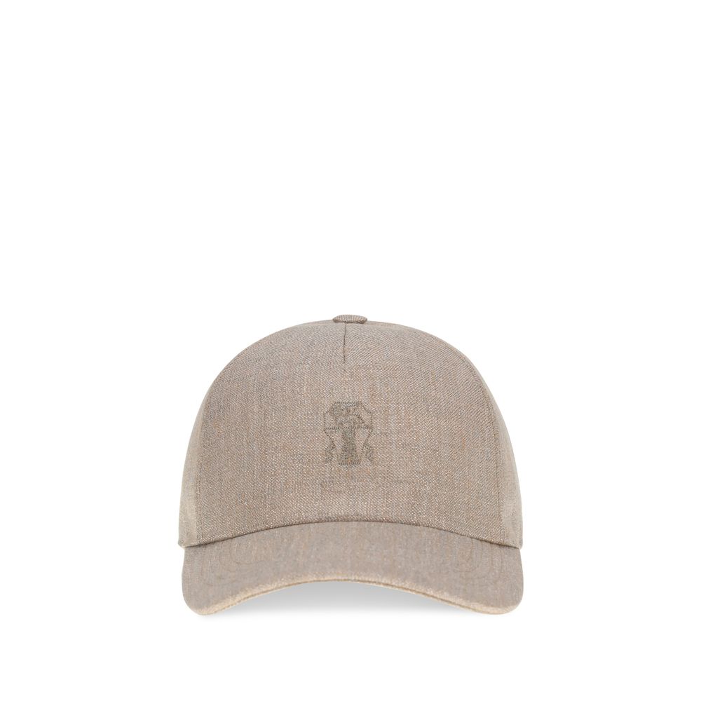 Beige Linen Cap (Baseball Hat) - ventzia