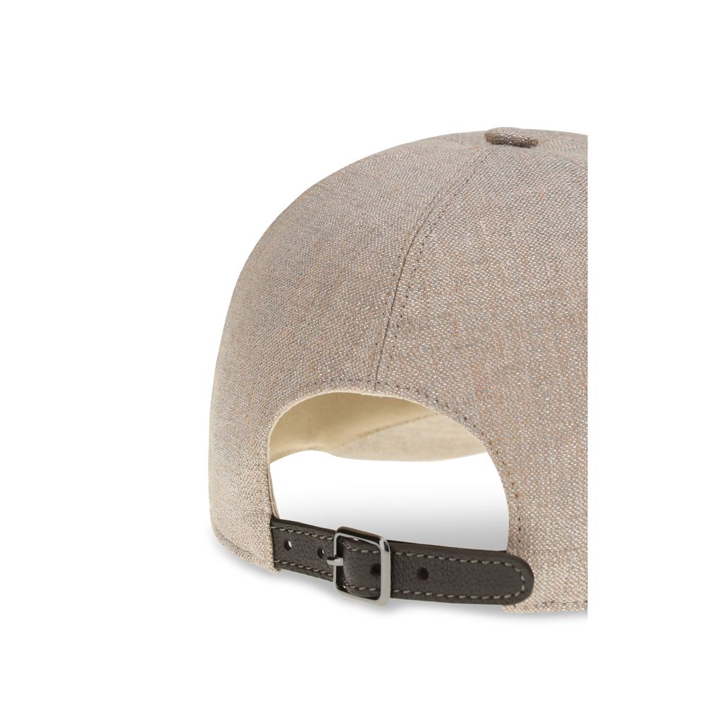 Beige Linen Cap (Baseball Hat) - ventzia