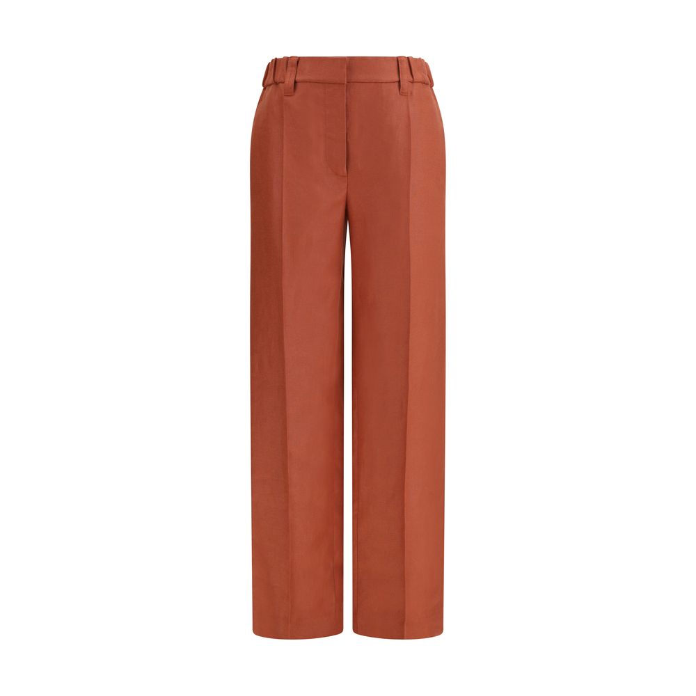 Multicolor Linen Casual Pants - ventzia