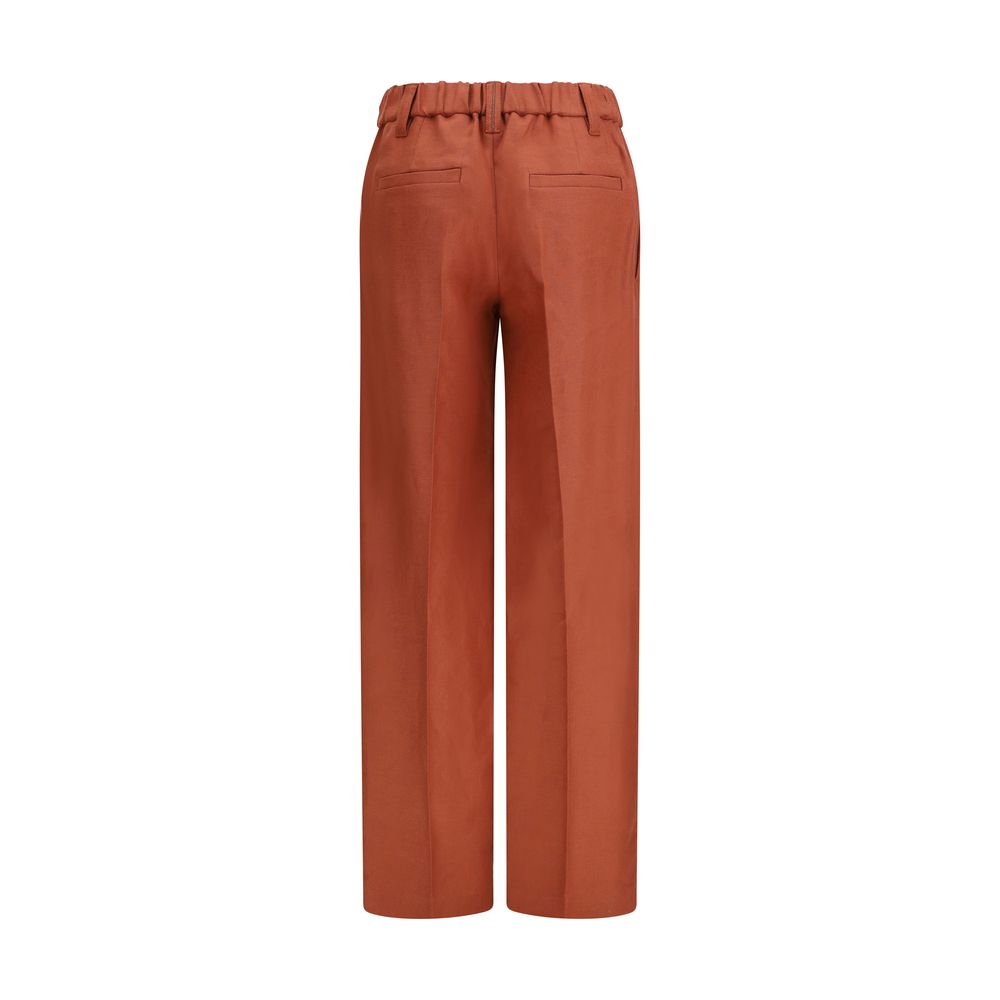 Multicolor Linen Casual Pants - ventzia