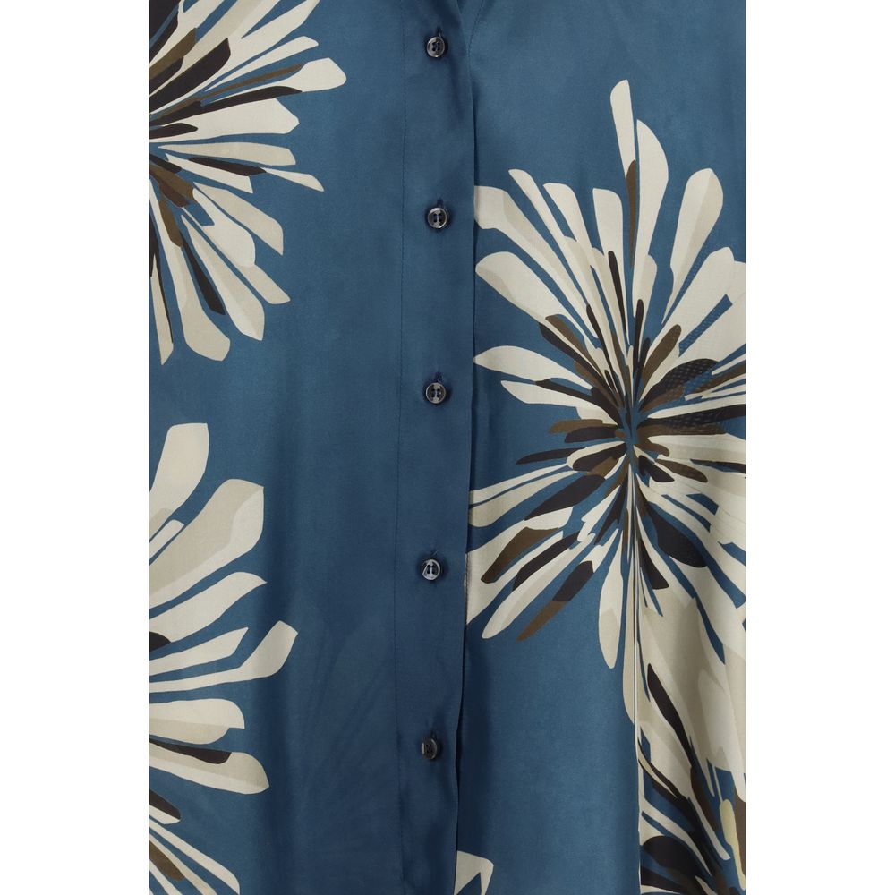 Multicolor Silk Pattern Shirt - ventzia