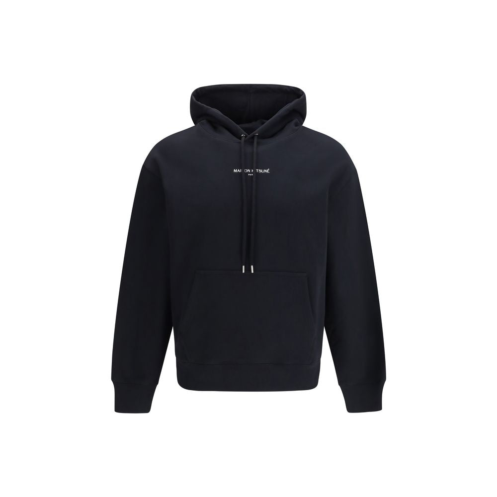 Black Cotton Sweatshirt - ventzia