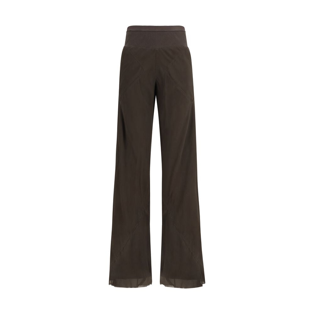 Brown Silk Casual Pants - ventzia