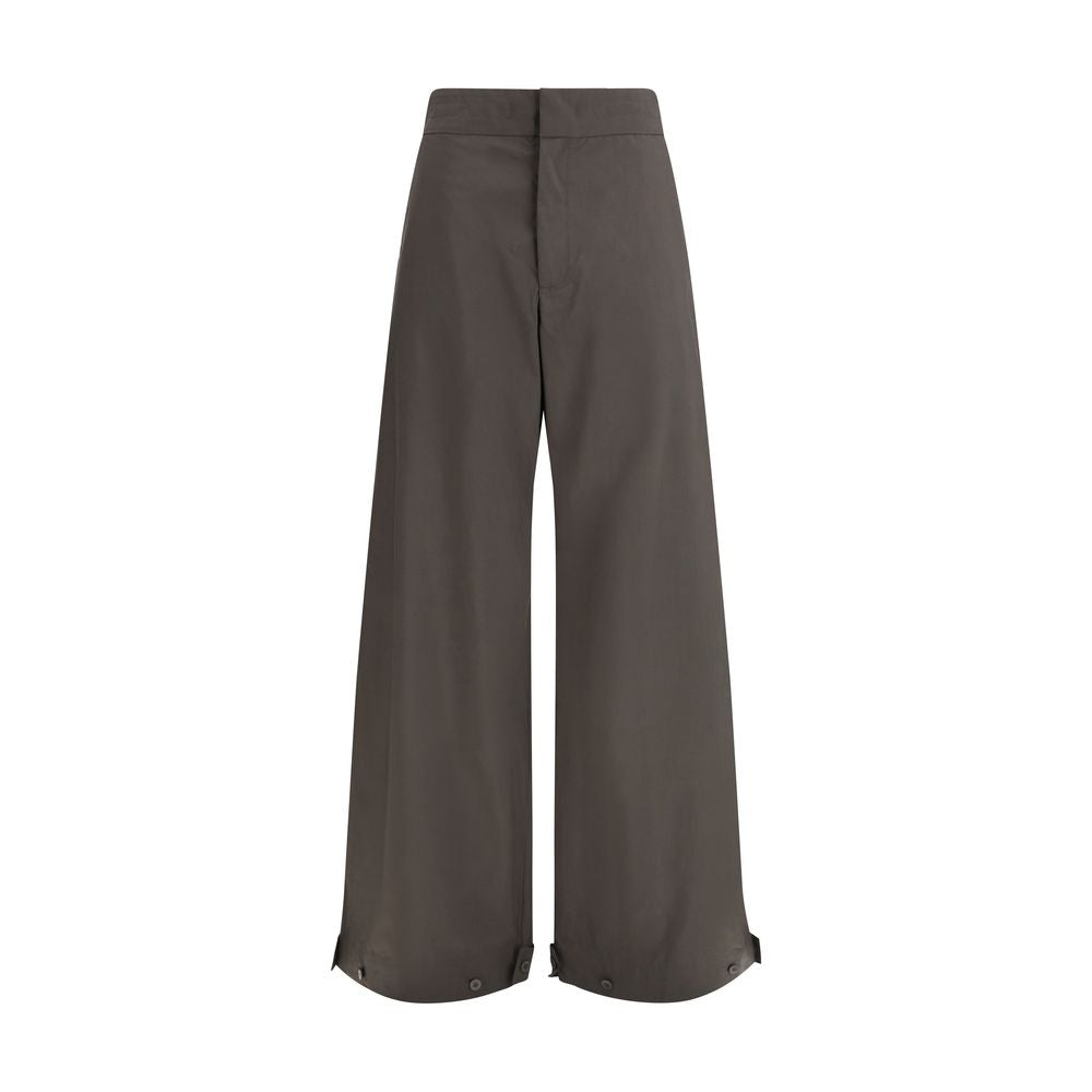 Gray Cotton Casual Pants - ventzia