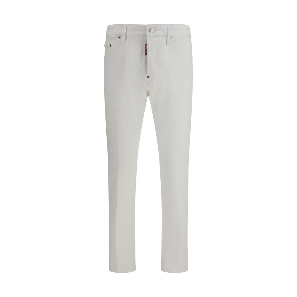 White Cotton Jeans Denim - ventzia