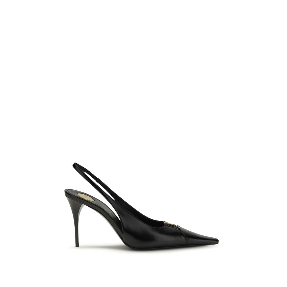 Black Calf Leather Bos Taurus High Heel Pumps - ventzia