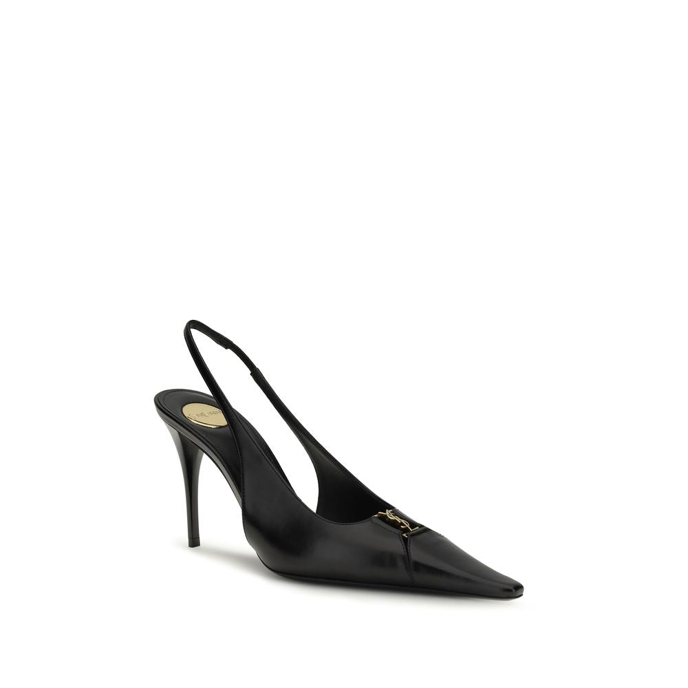 Black Calf Leather Bos Taurus High Heel Pumps - ventzia