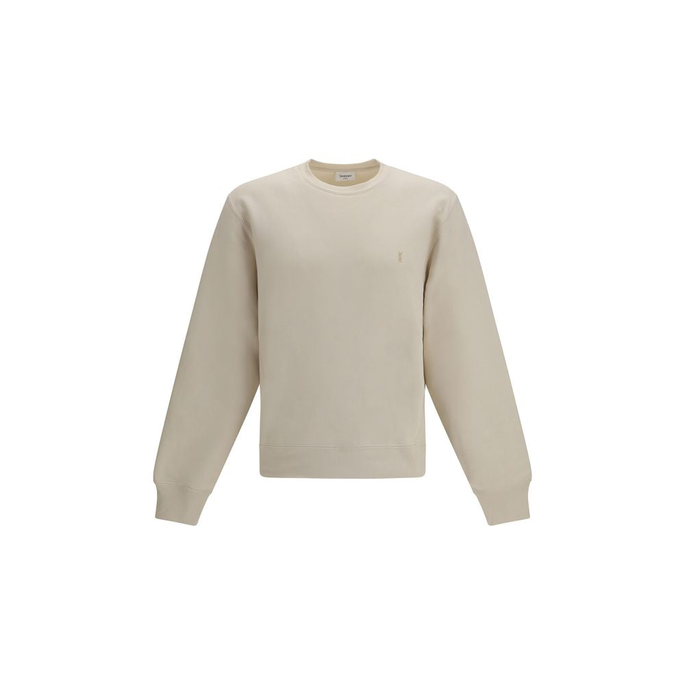 Beige Cotton Sweatshirt - ventzia