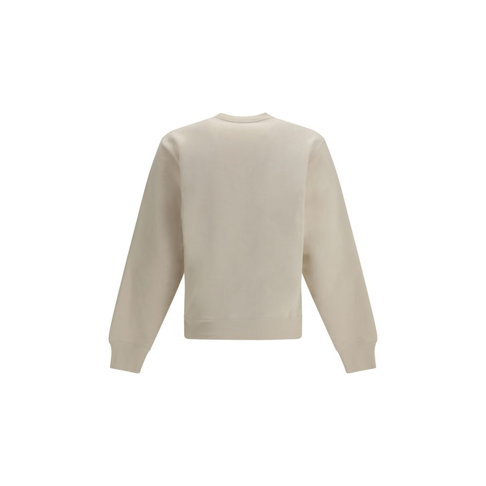 Beige Cotton Sweatshirt - ventzia