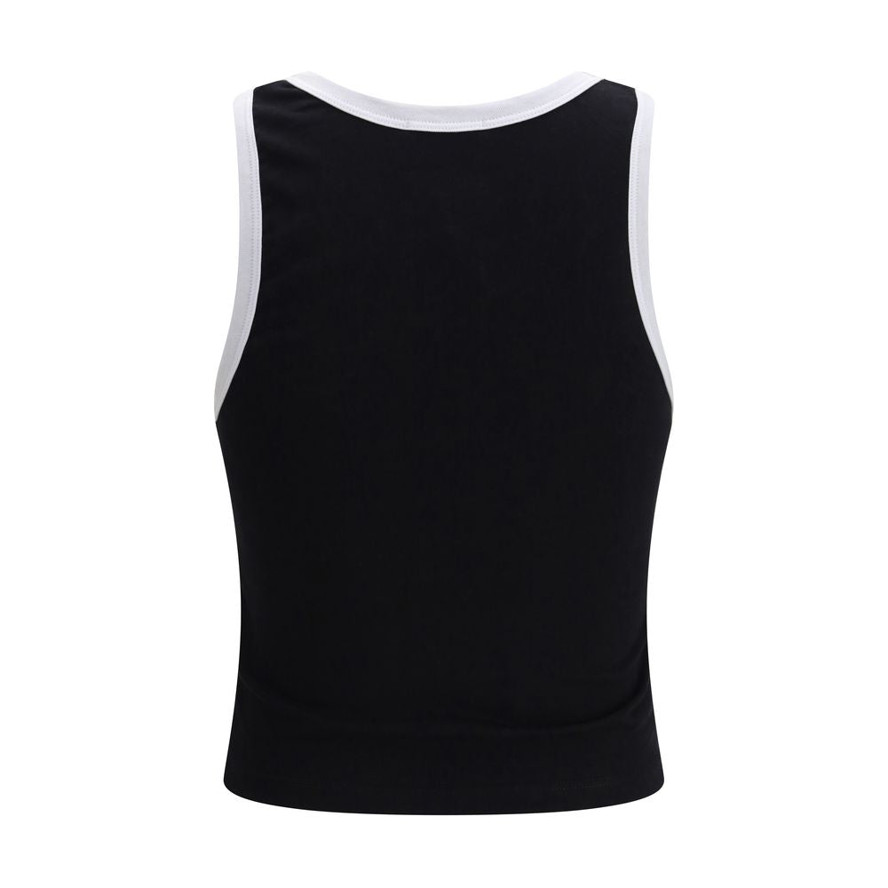 Black Cotton Tank Tops - ventzia