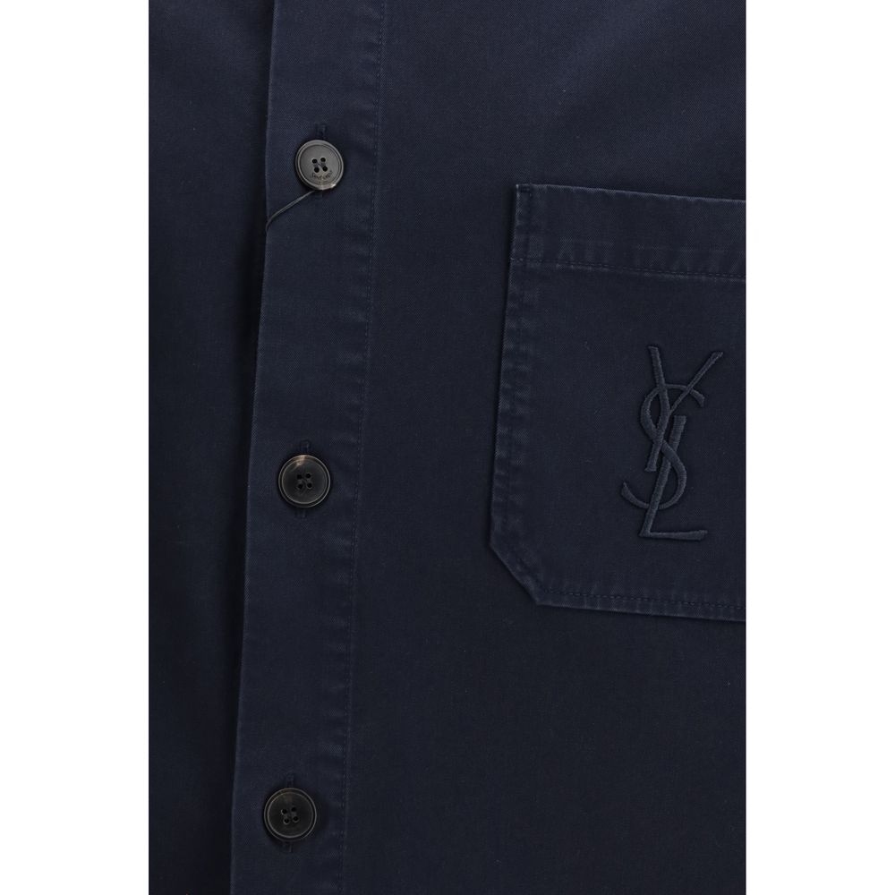 Blue Cotton Denim Jacket - ventzia