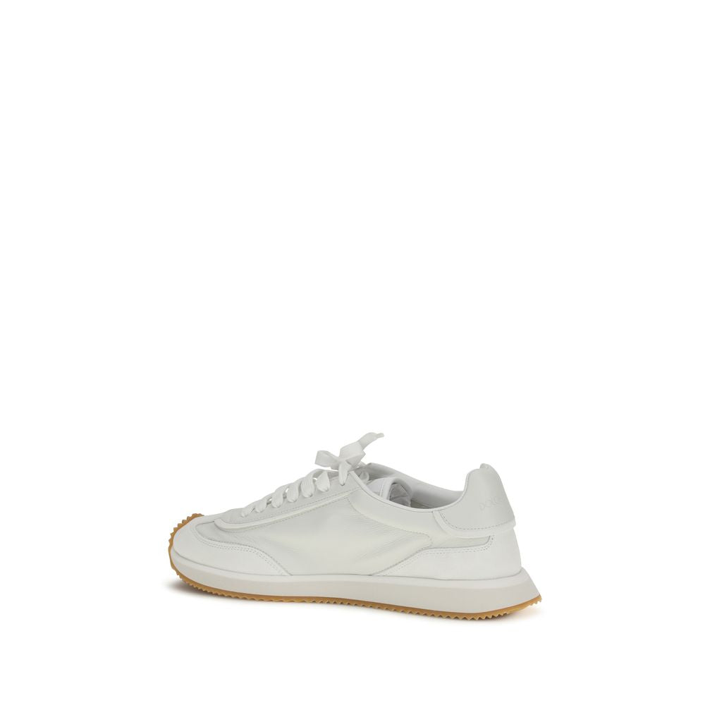 White Calf Leather Bos Taurus Athletic Sneakers - ventzia