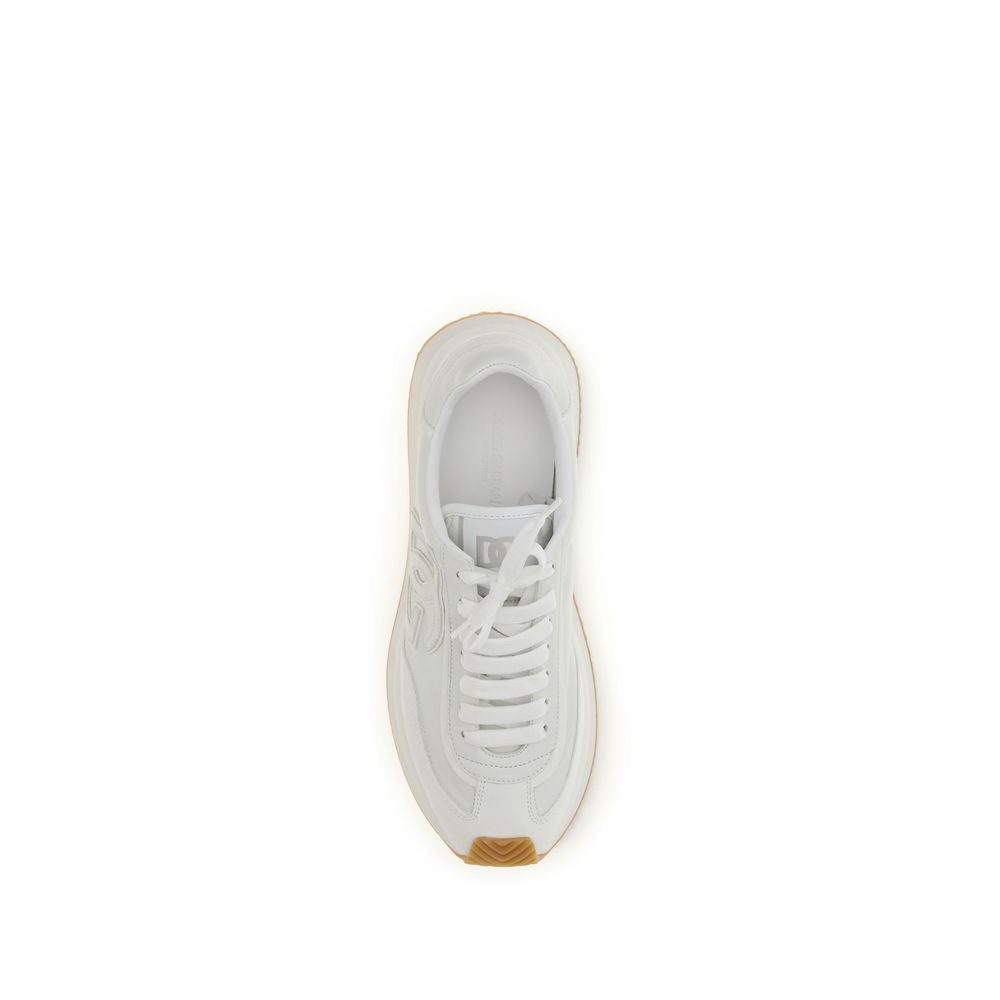 White Calf Leather Bos Taurus Athletic Sneakers - ventzia