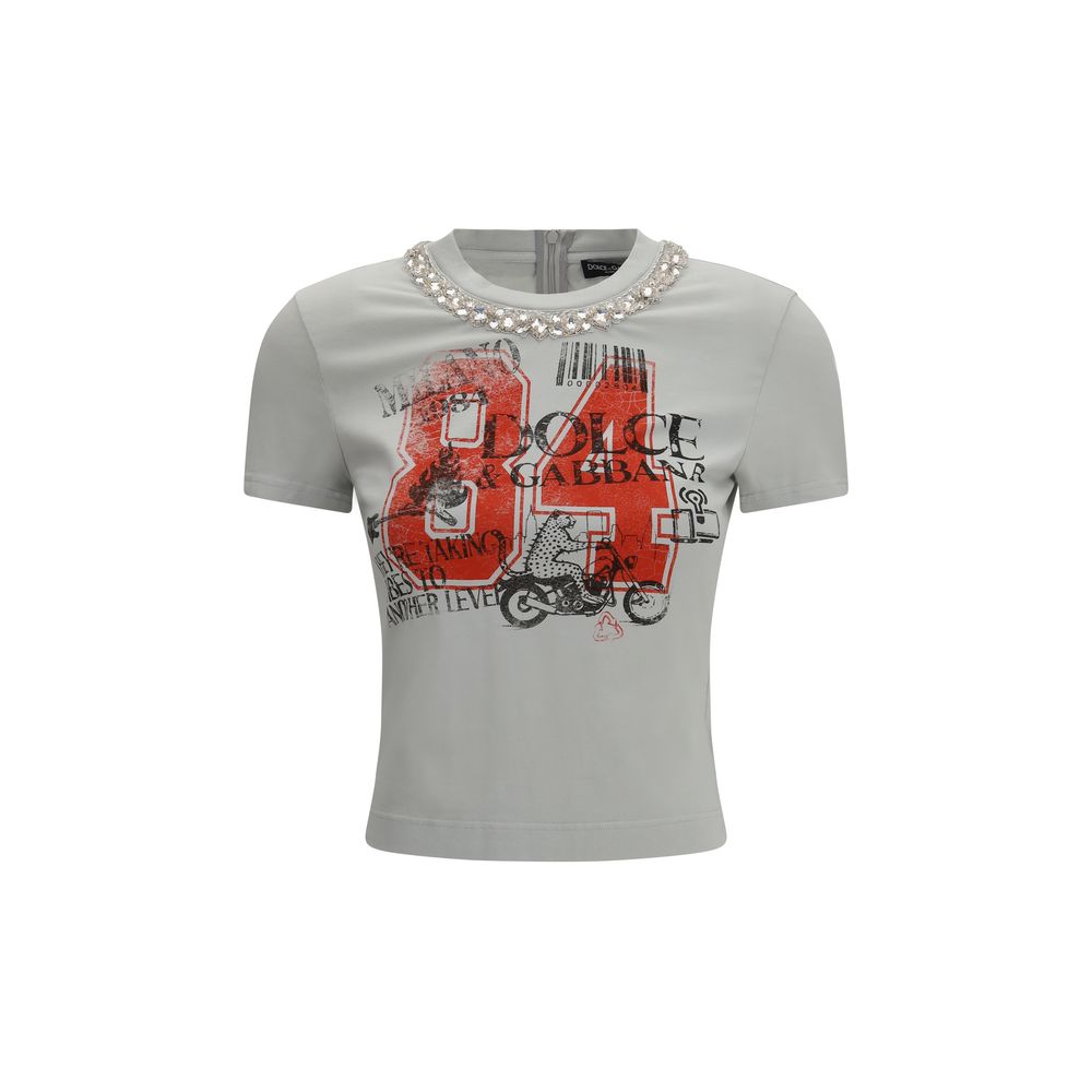 Gray Cotton T-Shirt - ventzia
