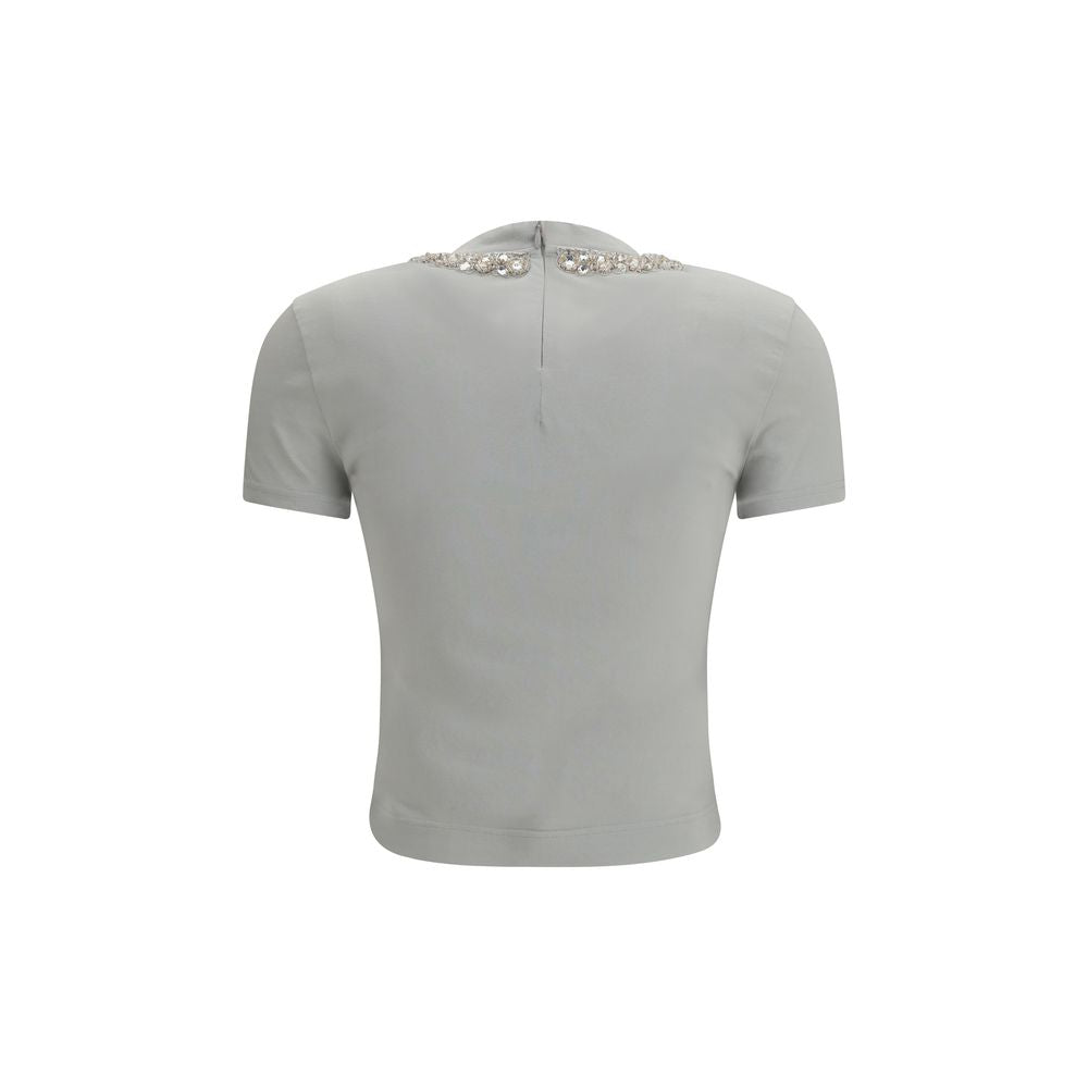 Gray Cotton T-Shirt - ventzia
