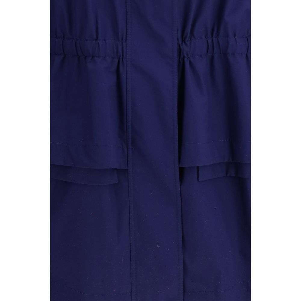 Blue Cotton Parka - ventzia
