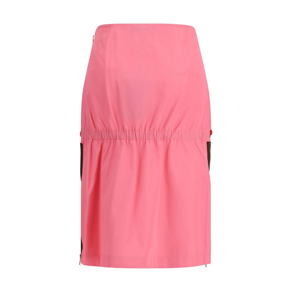 Multicolor Viscose Midi Skirt - ventzia