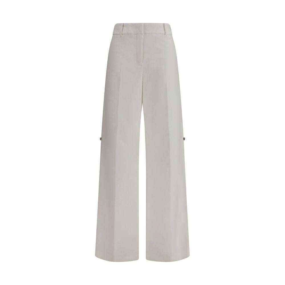 White Cotton Pants - ventzia