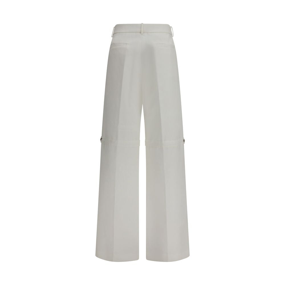 White Cotton Pants - ventzia