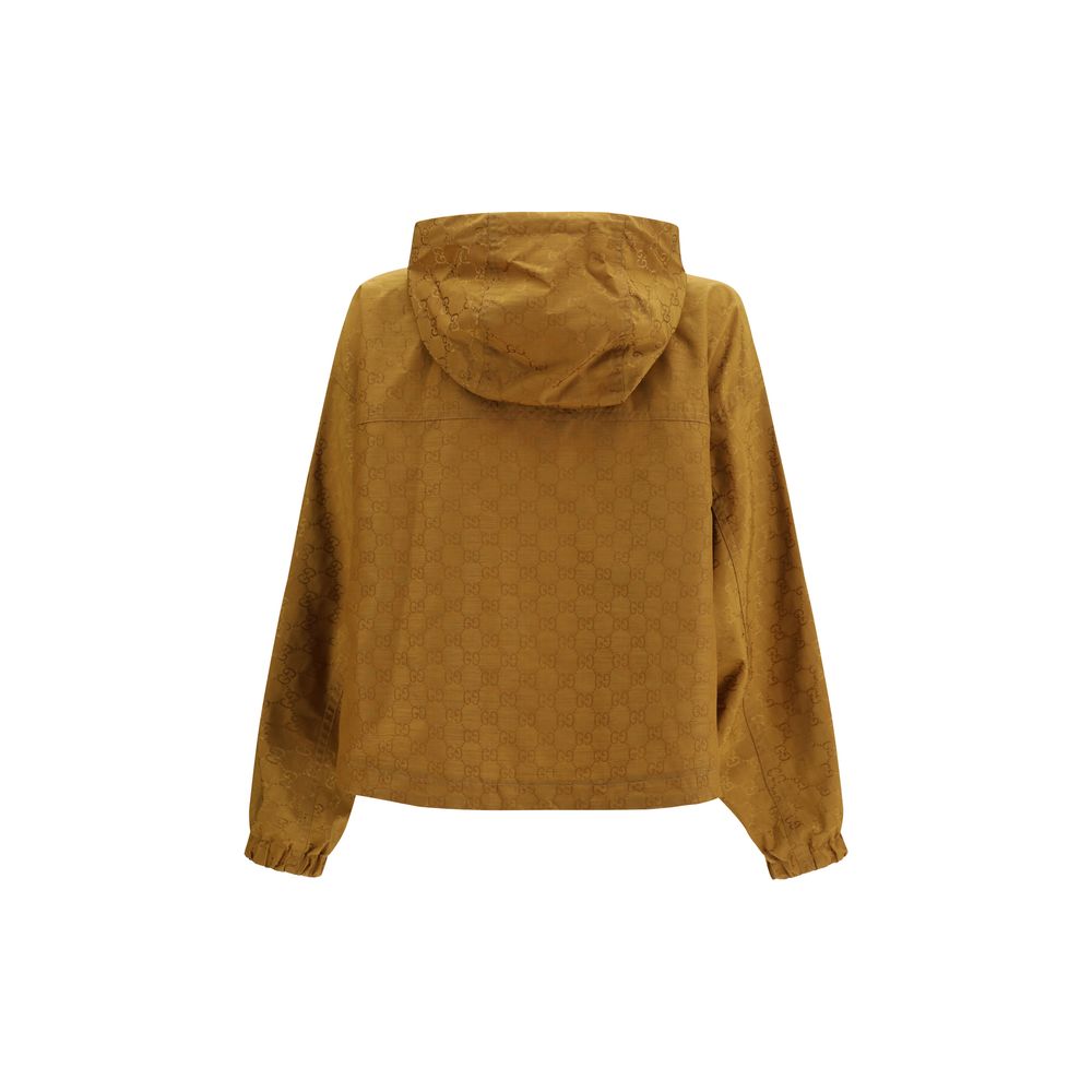 Beige Nylon Shell Jacket - ventzia