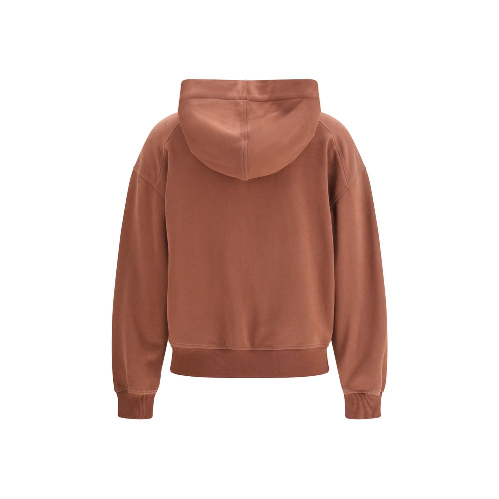 Brown Cotton Sweatshirt - ventzia