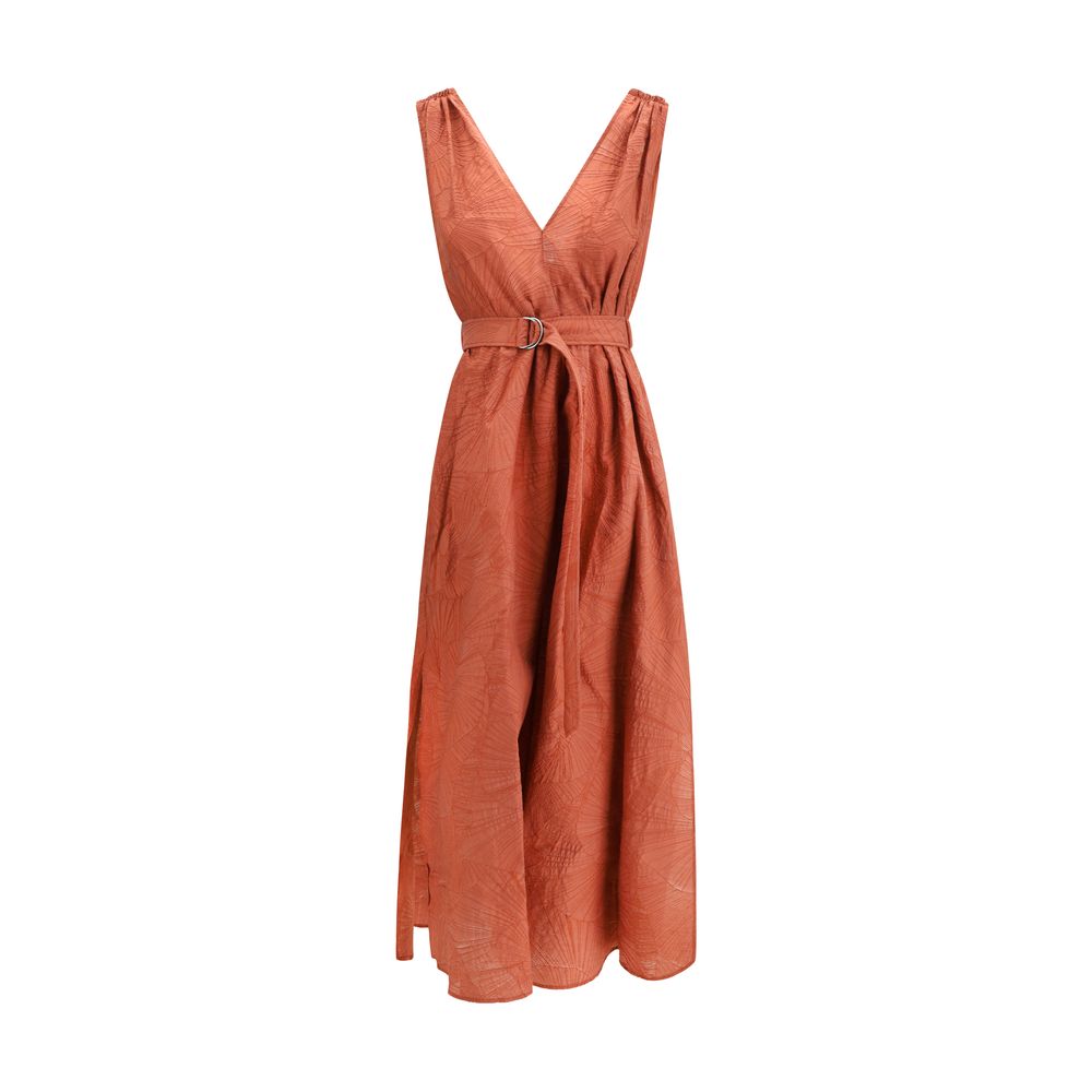 Multicolor Cotton Casual Dress - ventzia