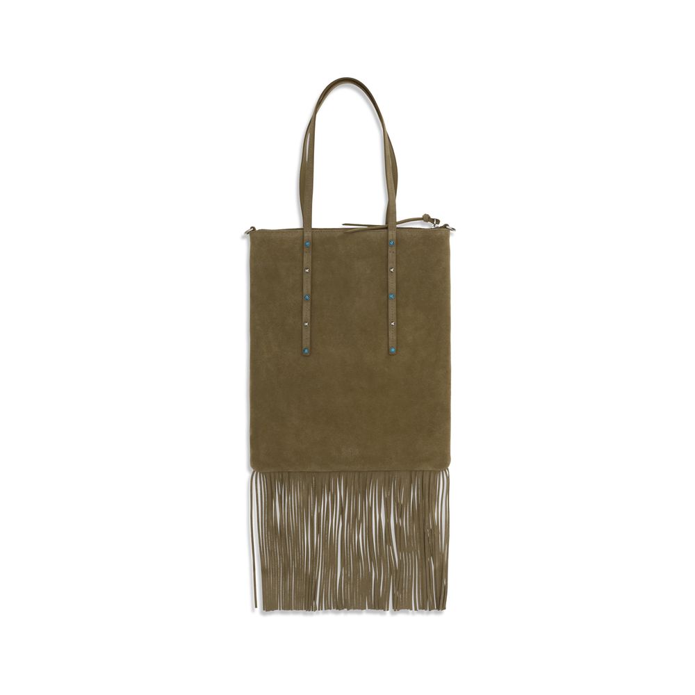 Bicolor Calf Leather Bos Taurus Shoulder Bag - ventzia
