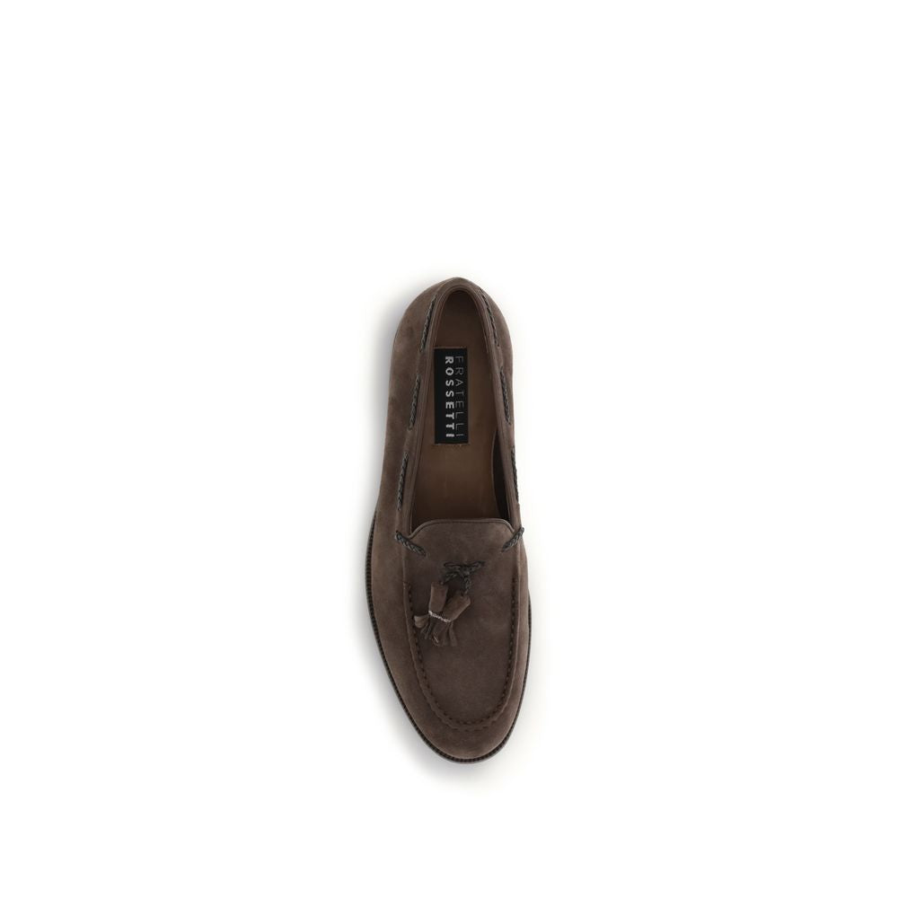 Brown Calf Leather Bos Taurus Slip-On Loafers - ventzia