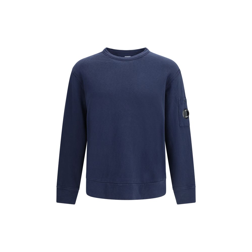 Blue Cotton Sweatshirt - ventzia