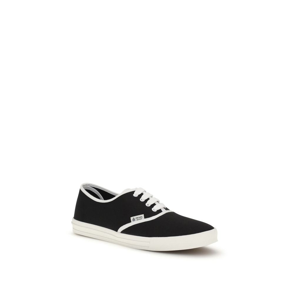Black Cotton Athletic Sneakers - ventzia