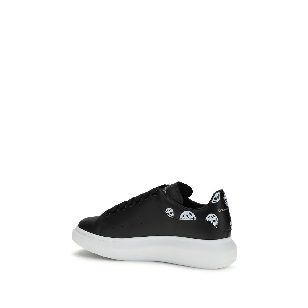 Black Calf Leather Bos Taurus Chunky Sneakers - ventzia