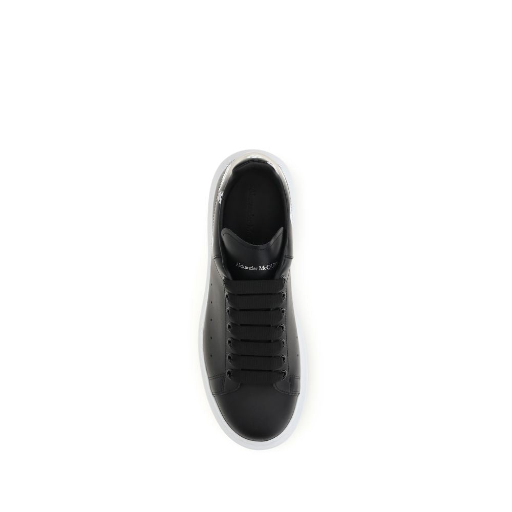 Black Calf Leather Bos Taurus Chunky Sneakers - ventzia