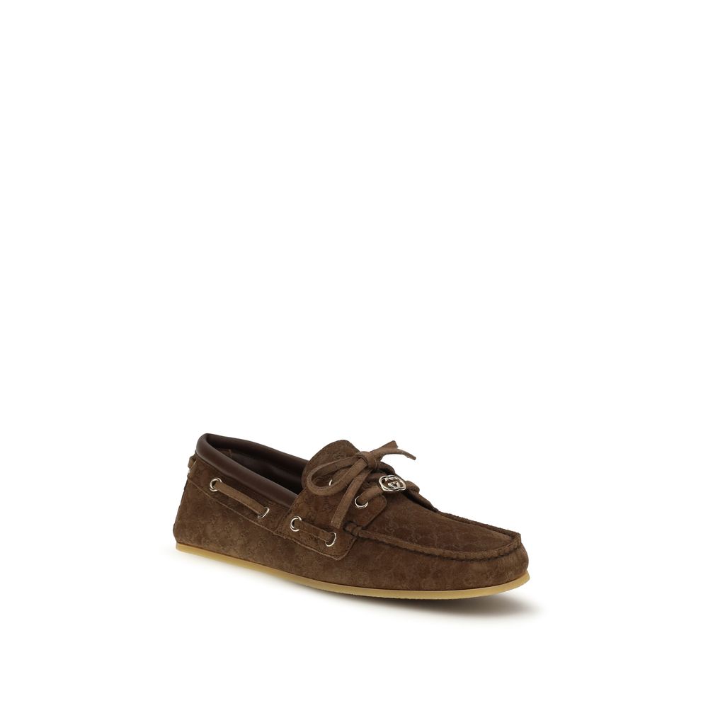 Brown Calf Leather Bos Taurus Slip-On Loafers - ventzia