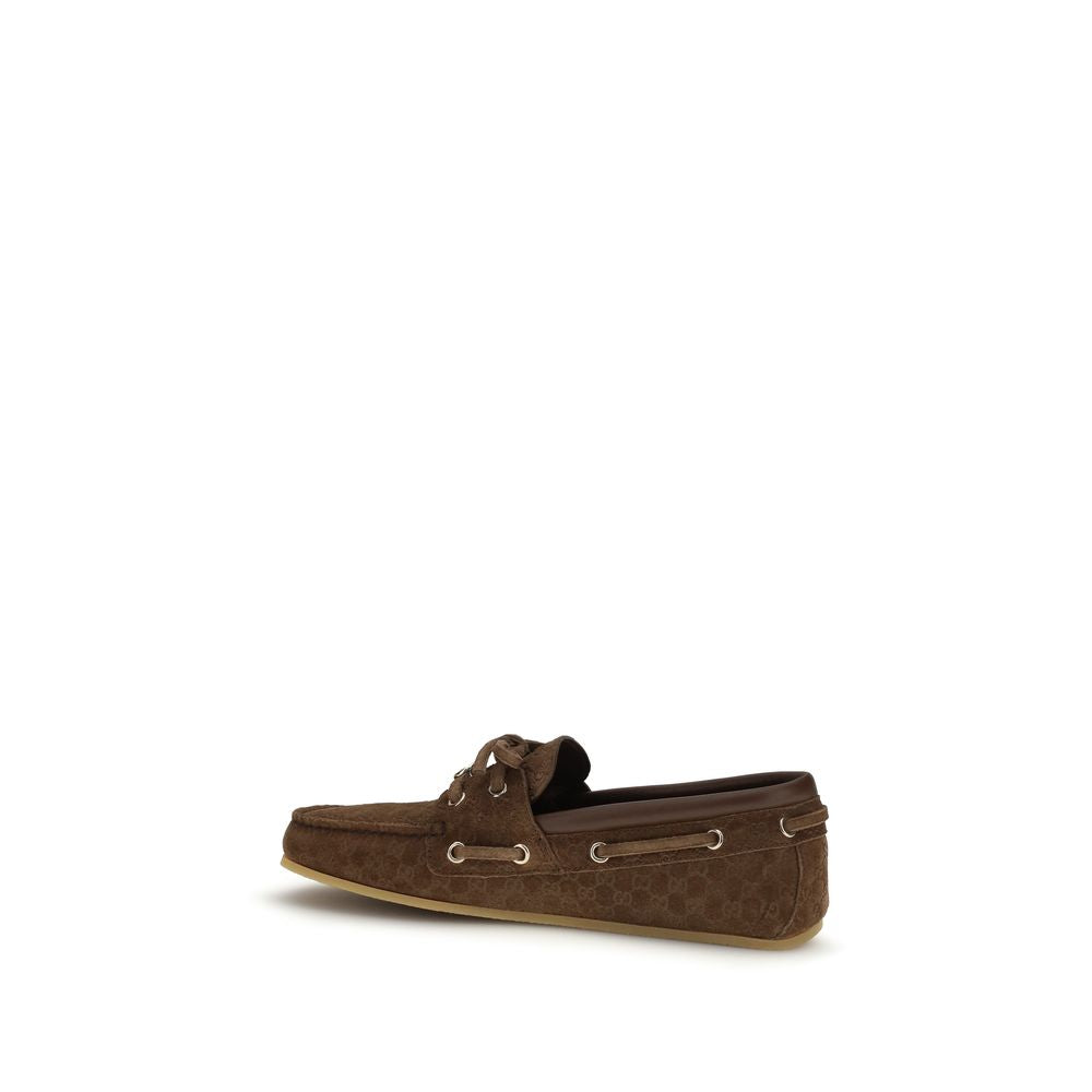 Brown Calf Leather Bos Taurus Slip-On Loafers - ventzia