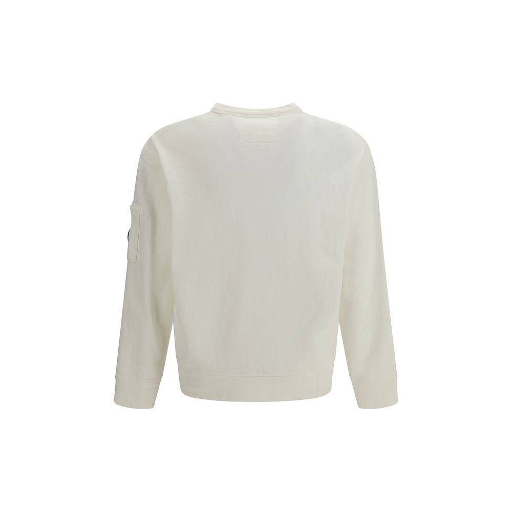 White Cotton Sweatshirt - ventzia
