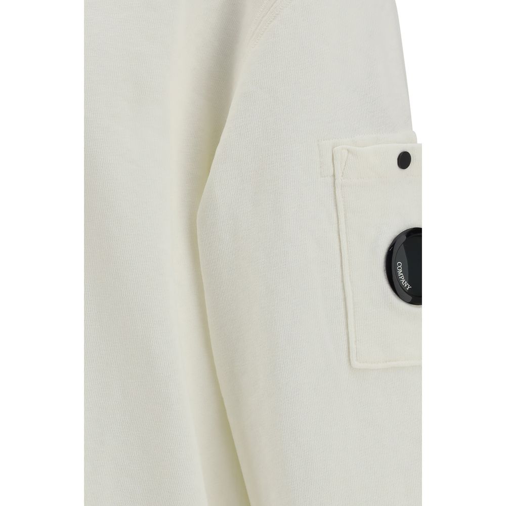 White Cotton Sweatshirt - ventzia